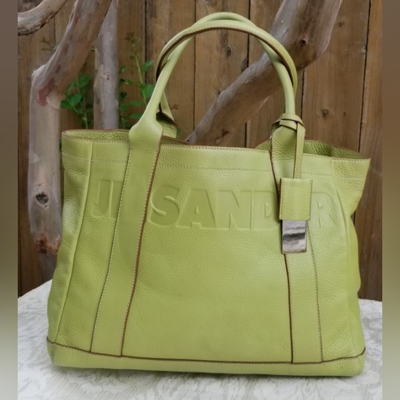 Rare Lovely Authentic JIL SANDER leather Everyday XL Tote handbag - Picture 6 of 16